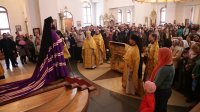 44-В неделю святых праотец Управляющий Усть-Каменогорской епархией совершил Литургию в Андреевском кафедральном соборе