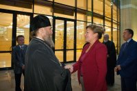 2-Епископ Усть-Каменогорский и Семипалатинский Амфилохий принял участие в приеме, который дал аким Алма-Аты в честь участников торжеств, посвященных 700-летию со дня рождения преподобного Сергия Радонежского