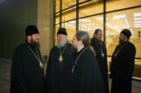 4-Епископ Усть-Каменогорский и Семипалатинский Амфилохий принял участие в приеме, который дал аким Алма-Аты в честь участников торжеств, посвященных 700-летию со дня рождения преподобного Сергия Радонежского