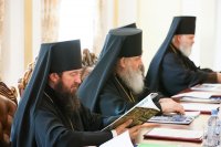 21-Епископ Амфилохий принял участие в заседании Синода Митрополичьего округа Русской Православной Церкви в Республике Казахстан