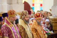 11-Преосвященный епископ Амфилохий принял участие в празднованиях в честь небесных покровительниц Семиречья и преподобного Сергия Радонежского в Алма-Ате