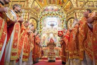 24-Преосвященный епископ Амфилохий принял участие в празднованиях в честь небесных покровительниц Семиречья и преподобного Сергия Радонежского в Алма-Ате