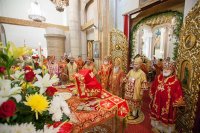 25-Преосвященный епископ Амфилохий принял участие в празднованиях в честь небесных покровительниц Семиречья и преподобного Сергия Радонежского в Алма-Ате