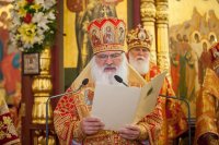 32-Преосвященный епископ Амфилохий принял участие в празднованиях в честь небесных покровительниц Семиречья и преподобного Сергия Радонежского в Алма-Ате