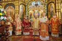 34-Преосвященный епископ Амфилохий принял участие в празднованиях в честь небесных покровительниц Семиречья и преподобного Сергия Радонежского в Алма-Ате