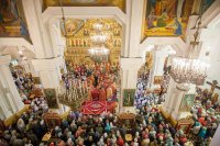 43-Преосвященный епископ Амфилохий принял участие в празднованиях в честь небесных покровительниц Семиречья и преподобного Сергия Радонежского в Алма-Ате