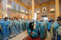 4-Управляющий Усть-Каменогорской и Семипалатинской епархией сослужил Главе Православной Церкви Казахстана за Божественной литургией в Успенском соборе Астаны