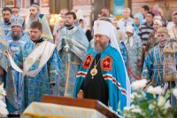 5-Управляющий Усть-Каменогорской и Семипалатинской епархией сослужил Главе Православной Церкви Казахстана за Божественной литургией в Успенском соборе Астаны