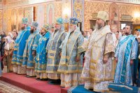 11-Управляющий Усть-Каменогорской и Семипалатинской епархией сослужил Главе Православной Церкви Казахстана за Божественной литургией в Успенском соборе Астаны