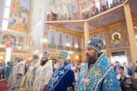 13-Управляющий Усть-Каменогорской и Семипалатинской епархией сослужил Главе Православной Церкви Казахстана за Божественной литургией в Успенском соборе Астаны