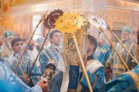 14-Управляющий Усть-Каменогорской и Семипалатинской епархией сослужил Главе Православной Церкви Казахстана за Божественной литургией в Успенском соборе Астаны