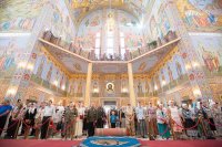 16-Управляющий Усть-Каменогорской и Семипалатинской епархией сослужил Главе Православной Церкви Казахстана за Божественной литургией в Успенском соборе Астаны