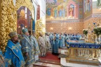 18-Управляющий Усть-Каменогорской и Семипалатинской епархией сослужил Главе Православной Церкви Казахстана за Божественной литургией в Успенском соборе Астаны