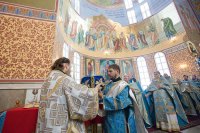 19-Управляющий Усть-Каменогорской и Семипалатинской епархией сослужил Главе Православной Церкви Казахстана за Божественной литургией в Успенском соборе Астаны