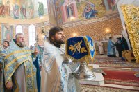 20-Управляющий Усть-Каменогорской и Семипалатинской епархией сослужил Главе Православной Церкви Казахстана за Божественной литургией в Успенском соборе Астаны