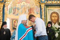 25-Управляющий Усть-Каменогорской и Семипалатинской епархией сослужил Главе Православной Церкви Казахстана за Божественной литургией в Успенском соборе Астаны