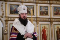7-Епископ Амфилохий совершил в Андреевском кафедральном соборе Усть-Каменогорска молебное пение на новолетие