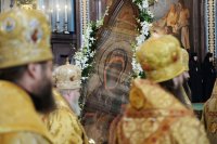 17-В шестую годовщину интронизации Святейшего Патриарха Кирилла епископ Амфилохий принял участие в Божественной литургии в Храме Христа Спасителя в Москве