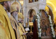 20-В шестую годовщину интронизации Святейшего Патриарха Кирилла епископ Амфилохий принял участие в Божественной литургии в Храме Христа Спасителя в Москве