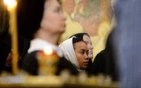 24-В шестую годовщину интронизации Святейшего Патриарха Кирилла епископ Амфилохий принял участие в Божественной литургии в Храме Христа Спасителя в Москве