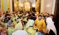 47-В шестую годовщину интронизации Святейшего Патриарха Кирилла епископ Амфилохий принял участие в Божественной литургии в Храме Христа Спасителя в Москве