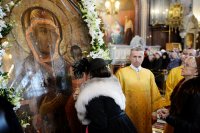 49-В шестую годовщину интронизации Святейшего Патриарха Кирилла епископ Амфилохий принял участие в Божественной литургии в Храме Христа Спасителя в Москве