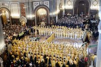 51-В шестую годовщину интронизации Святейшего Патриарха Кирилла епископ Амфилохий принял участие в Божественной литургии в Храме Христа Спасителя в Москве
