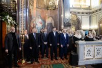 52-В шестую годовщину интронизации Святейшего Патриарха Кирилла епископ Амфилохий принял участие в Божественной литургии в Храме Христа Спасителя в Москве