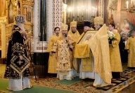 62-В шестую годовщину интронизации Святейшего Патриарха Кирилла епископ Амфилохий принял участие в Божественной литургии в Храме Христа Спасителя в Москве