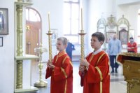 1-В канун недели о расслабленном Епископ Амфилохий совершил всенощное бдение в Андреевском кафедральном соборе Усть-Каменогорска
