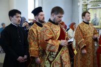 6-В канун недели о расслабленном Епископ Амфилохий совершил всенощное бдение в Андреевском кафедральном соборе Усть-Каменогорска
