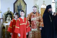 4-В неделю «о расслабленном» Преосвященный епископ Амфилохий совершил Литургию в Андреевском кафедральном соборе Усть-Каменогорска