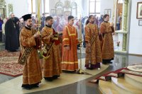 7-В неделю «о расслабленном» Преосвященный епископ Амфилохий совершил Литургию в Андреевском кафедральном соборе Усть-Каменогорска