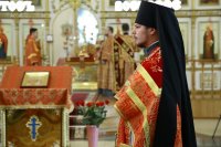 11-В неделю «о расслабленном» Преосвященный епископ Амфилохий совершил Литургию в Андреевском кафедральном соборе Усть-Каменогорска