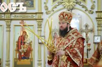 15-В неделю «о расслабленном» Преосвященный епископ Амфилохий совершил Литургию в Андреевском кафедральном соборе Усть-Каменогорска