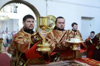23-В неделю «о расслабленном» Преосвященный епископ Амфилохий совершил Литургию в Андреевском кафедральном соборе Усть-Каменогорска