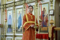 24-В неделю «о расслабленном» Преосвященный епископ Амфилохий совершил Литургию в Андреевском кафедральном соборе Усть-Каменогорска