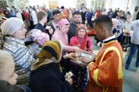36-В неделю «о расслабленном» Преосвященный епископ Амфилохий совершил Литургию в Андреевском кафедральном соборе Усть-Каменогорска