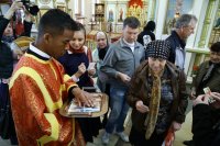 37-В неделю «о расслабленном» Преосвященный епископ Амфилохий совершил Литургию в Андреевском кафедральном соборе Усть-Каменогорска