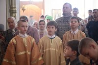 20-В Неделю святых отец и день памяти великомученицы Анастасии Узорешительницы Преосвященный епископ Амфилохий совершил Божественную литургию в Андреевском соборе Усть-Каменогорска