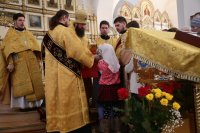 23-В Неделю святых отец и день памяти великомученицы Анастасии Узорешительницы Преосвященный епископ Амфилохий совершил Божественную литургию в Андреевском соборе Усть-Каменогорска