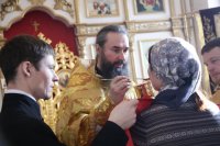 26-В Неделю святых отец и день памяти великомученицы Анастасии Узорешительницы Преосвященный епископ Амфилохий совершил Божественную литургию в Андреевском соборе Усть-Каменогорска
