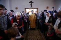 33-В Неделю святых отец и день памяти великомученицы Анастасии Узорешительницы Преосвященный епископ Амфилохий совершил Божественную литургию в Андреевском соборе Усть-Каменогорска