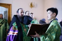 7-Епископ Амфилохий совершил всенощное бдение в канун праздника Входа Господня в Иерусалим