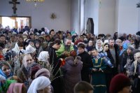 38-В Усть-Каменогорске молитвенно отметили праздник Входа Господня в Иерусалим