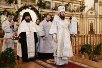10-Накануне празднования Рождества Христова епископ Амфилохий совершил Всенощное бдение в Андреевском соборе города Усть-Каменогорска