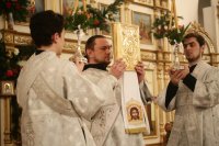 13-Накануне празднования Рождества Христова епископ Амфилохий совершил Всенощное бдение в Андреевском соборе города Усть-Каменогорска