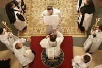 14-Накануне празднования Рождества Христова епископ Амфилохий совершил Всенощное бдение в Андреевском соборе города Усть-Каменогорска