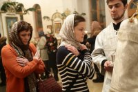 19-Накануне празднования Рождества Христова епископ Амфилохий совершил Всенощное бдение в Андреевском соборе города Усть-Каменогорска