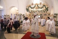 11-В Рождественский сочельник епископ Усть-Каменогорский и Семипалатинский Амфилохий совершил Литургию святителя Василия Великого в главном храме столицы Рудного Алтая